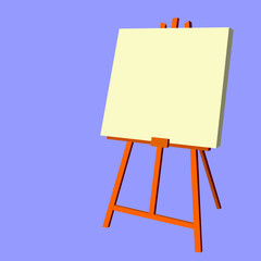 blank easel