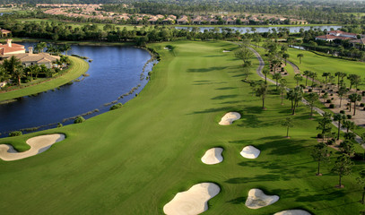 Obraz premium Florida Golf Course Flyover
