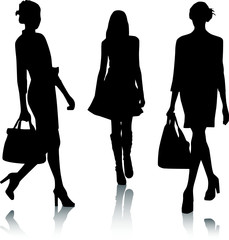 silhouette fashion girls