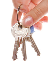 Close-up of hand holding key