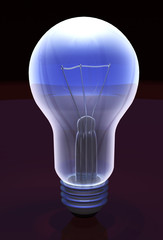 Fototapeta premium Light bulbs 3d