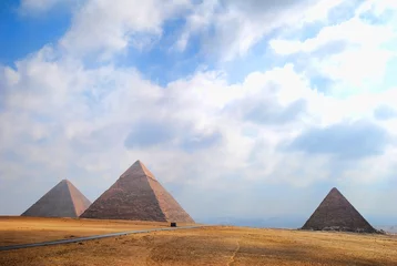 Schilderijen op glas The Pyramids of Giza © bestimagesever