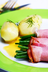 green beans and ham