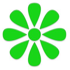 Logo fleur verte