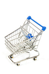 shopping car isolated on white