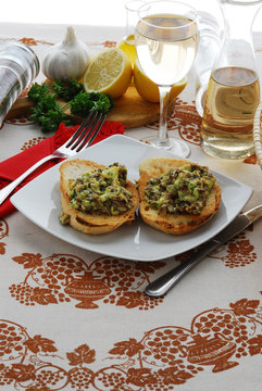 Arselle alla livornese - Antipasto di pesce della Toscana