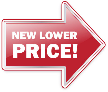 New Lower Price Arrow Label