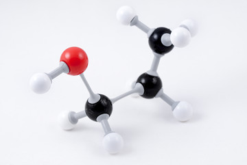 Acetone Molecule Structure (C3H6O)