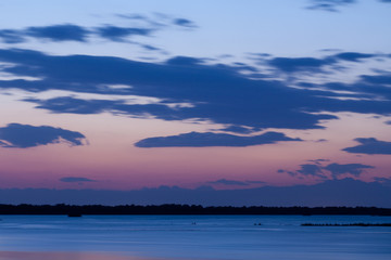 tramonto sulla laguna di Bibione