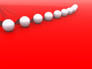 glass ball abstract background. 3d