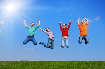 People jumping