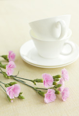 Flower and cups