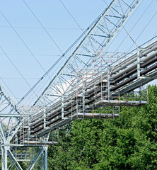 bridge with steel pipes