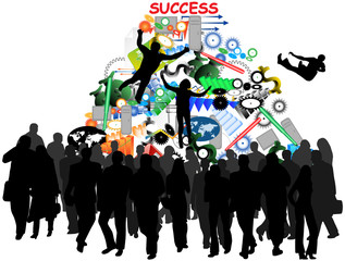 Obraz premium Illustration of success