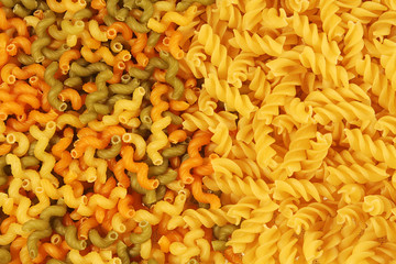 Texture from different pasta