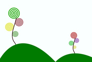 illustrazione alberelli