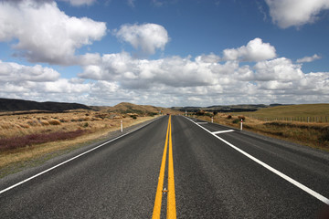 Fototapeta na wymiar Nowa Zelandia drogi