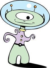 Obraz premium Retro Martian