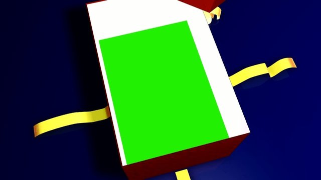 ein Geschenk - Green Screen - &Uuml;bergang