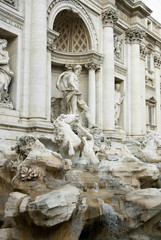 Fototapeta na wymiar The Trevi Fountain - Rome