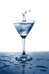 glass of water with splash