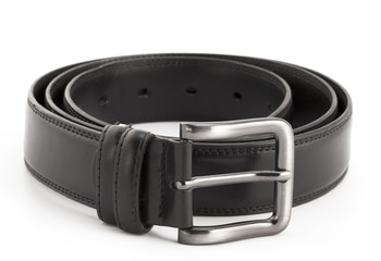 Black belt with white background