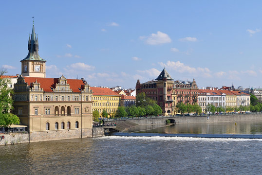 view across to capital city of Czech Prague