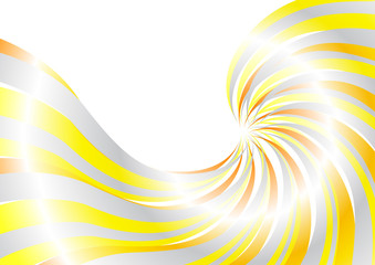 Energetic solar swirl; clip-art