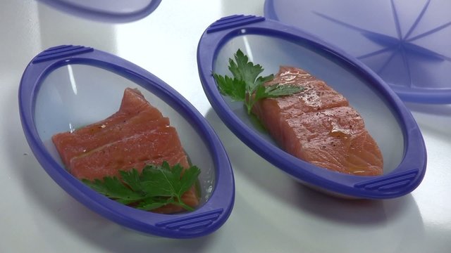 ouvrir les papillotes de saumon