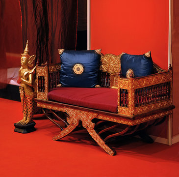 Thai old house interior