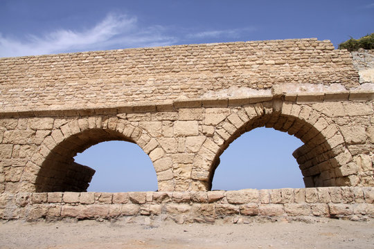 Aquädukt in Caesarea.Israel