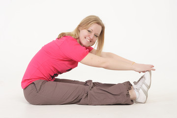 Fototapeta premium blonde - workout