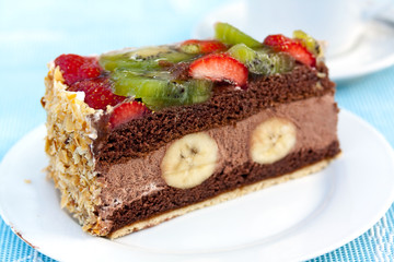 Schokolade - Mousse Torte mit Cappuccino