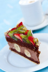 Schokolade - Mousse Torte mit Cappuccino