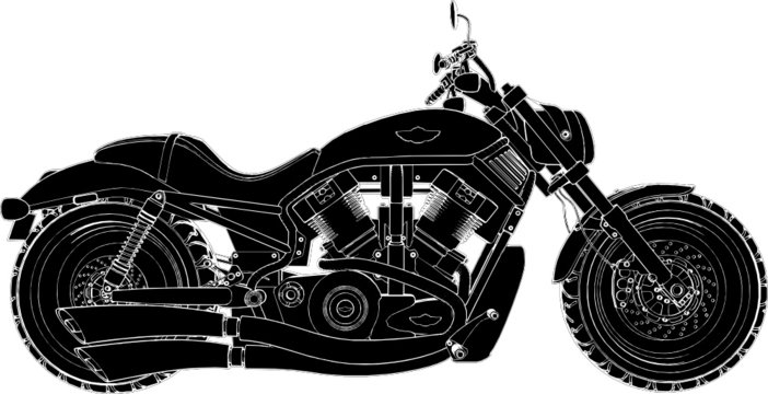 Motorcycle Vector 01