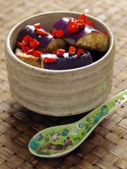 fried eggplant with chilli