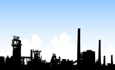 Fototapeta na wymiar Industrial skyline