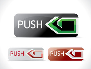 Web navigation buttons. Vector illustration.