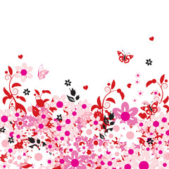 Summer dreams, greeting card with place for your text