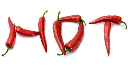 Fotobehang hot chili peppers © PaulPaladin