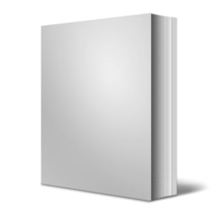 3d render of books on white background