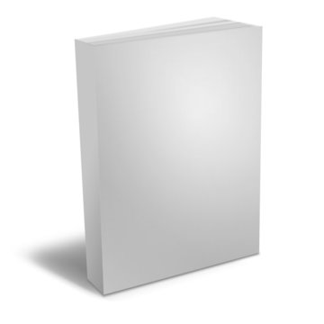3d render of books on white background