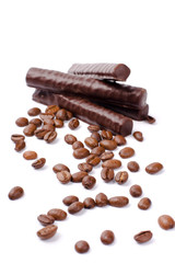 chocolate bars and coffee