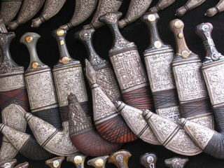Silver Filigree Daggers, Jambiyas