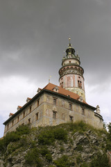 Fototapeta na wymiar Cesky Krumlov Chateau Tower 1