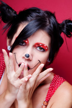 Minnie mouse make-up