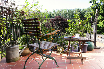 patio in mediterranean style
