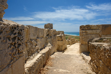 chypre ruelle de kourion cité antique