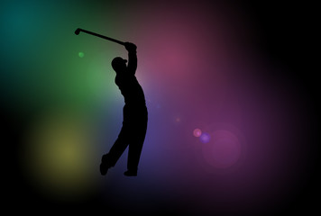 Golf Player Silhouette