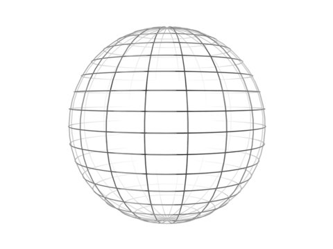 Wire frame sphere